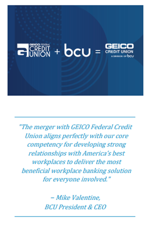 BCU and Geico CUs merge