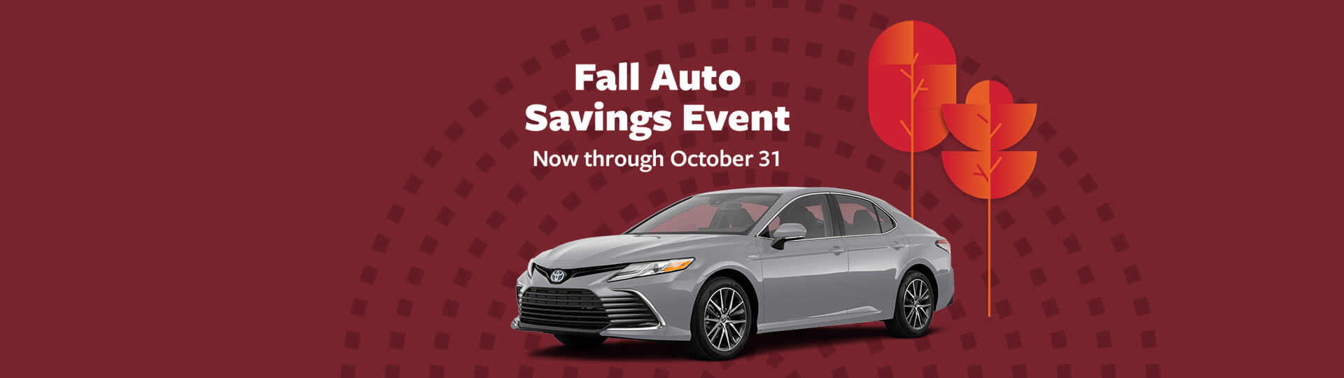 Car next to leaf for Fall Auto Savings